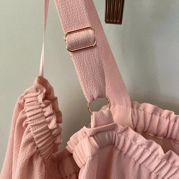 Candie's Separated Shoulder Soft Pink Top in Junior's Size XL NWT - Picture 7 of 11